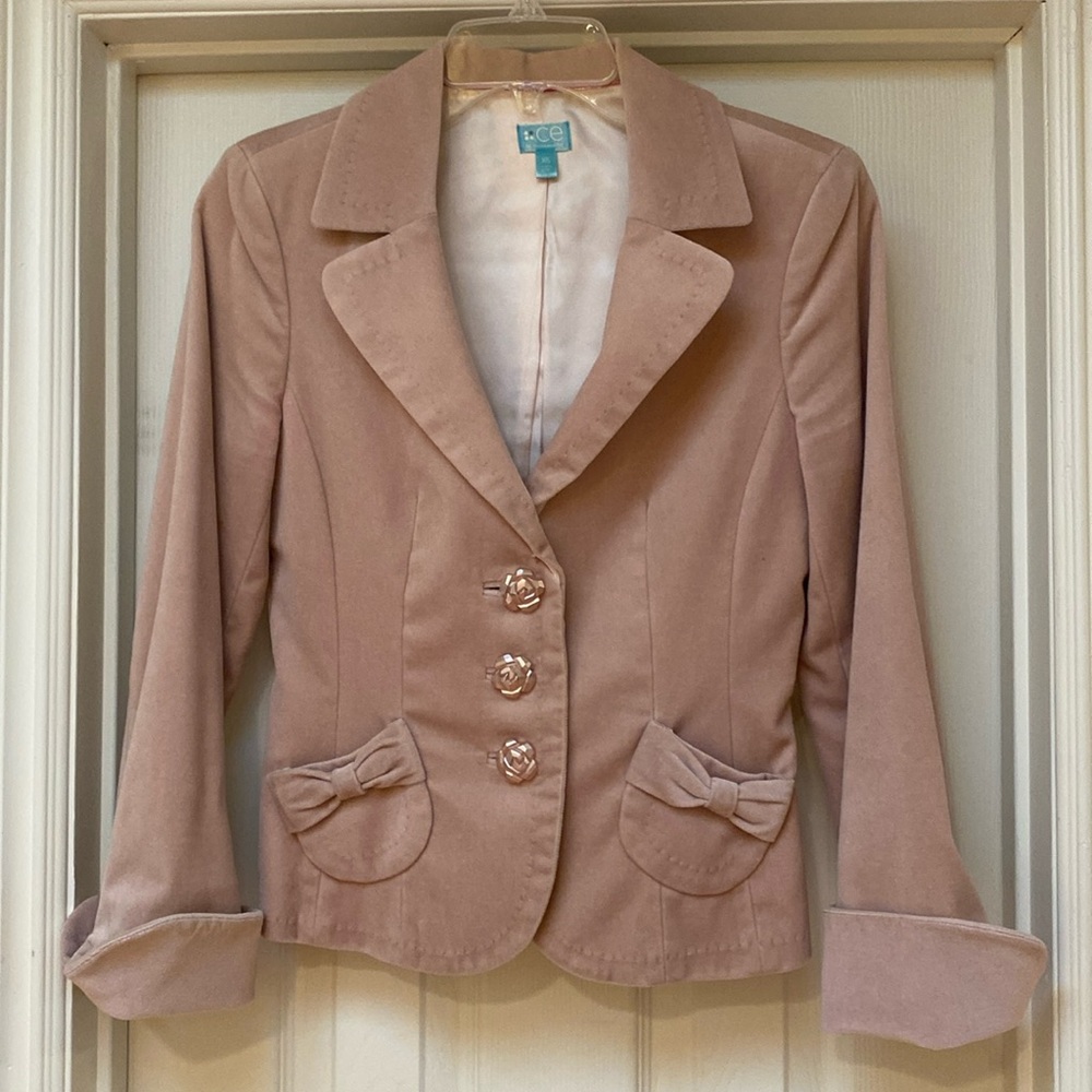 Classiques Entier Pink Blazer Jacket Size XS